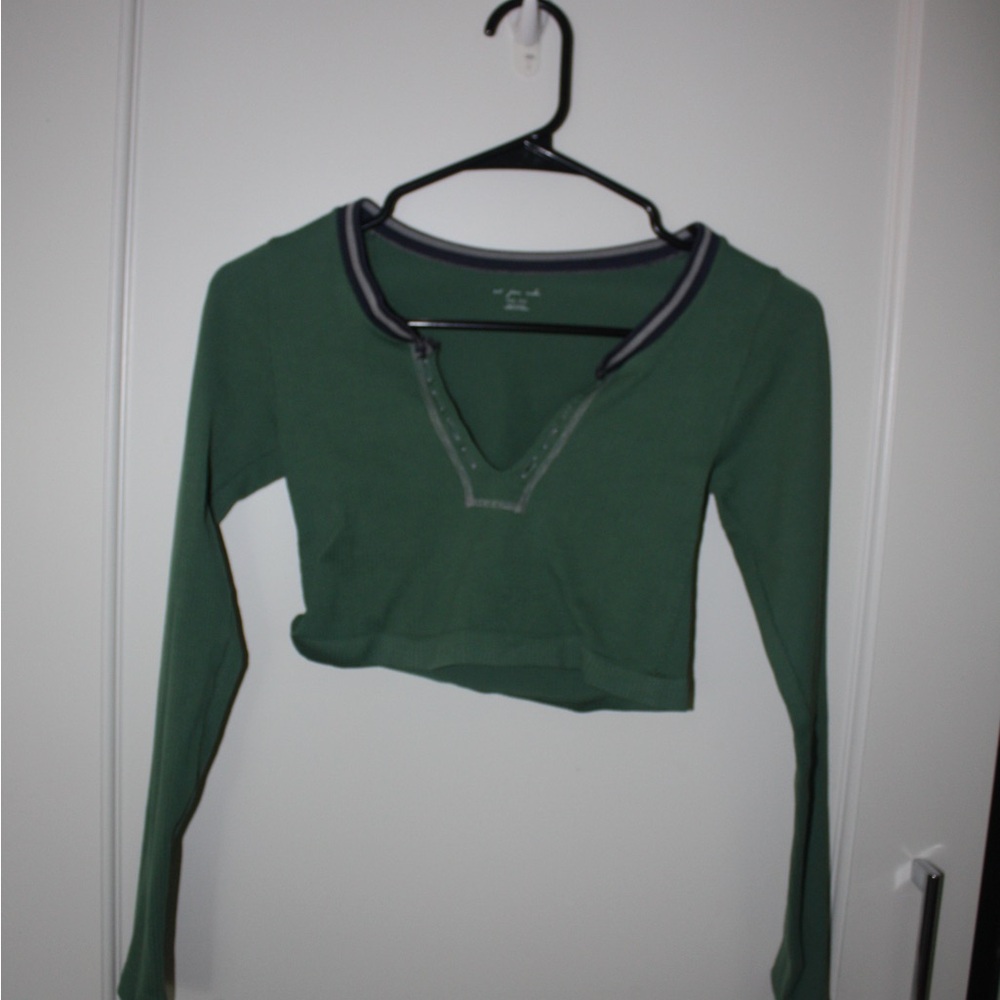 Urban Outfitters Green Crop Top